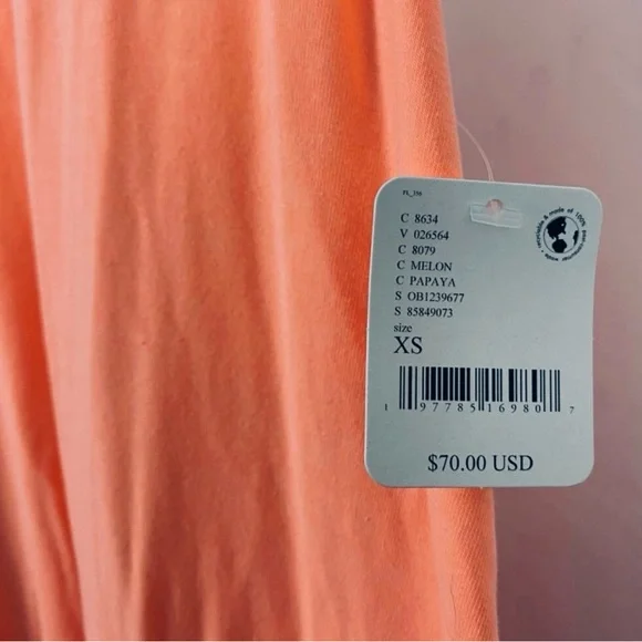 NWT FP Movement - Free People Hot Shot Onesie - Melon/Papaya - Size XS - Picture 8 of 8